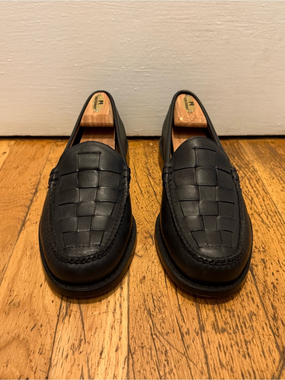 G.H. Bass & Co. Larson Venetian Woven Loafers (Black)